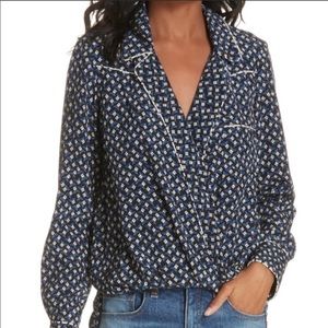 NWOT Veronica Beard Worth Silk Blouse